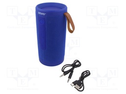 Speaker; blue; Jack 3,5mm,microSD,USB C; Bluetooth 5.1; 10m; 8.5h