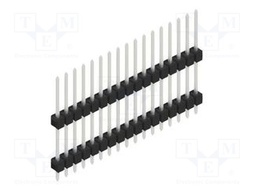 Connector: pin strips; pin header; male; PIN: 17; 2.54mm; THT; 1x17