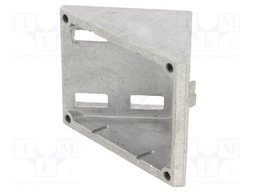 Angle bracket; for profiles; W: 74mm; H: 76mm; L: 76mm; aluminium