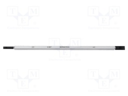 Interchangeable blade; slot; double-sided; 2,5x0,6mm,4,0x0,9mm