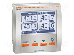 Panel; LCD (128x80); VAC: 10÷480V; VAC accuracy: ±0,5%; True RMS
