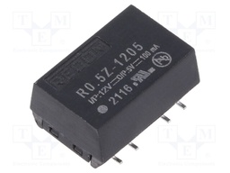Converter: DC/DC; 0.5W; Uin: 11.4÷12.6V; Uout: 5VDC; Iout: 100mA; SMD