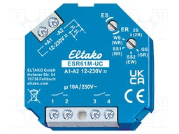 Relay: installation; bistable,impulse; NC + NO; plaster embedded