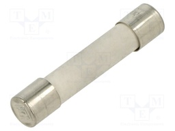 Fuse: fuse; ceramic,cylindrical; 6.3x32mm; brass; nickel plated