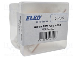 Fuse: fuse; 450A; 70VDC; automotive; 68mm; M8 screw; 68x16x10.5mm