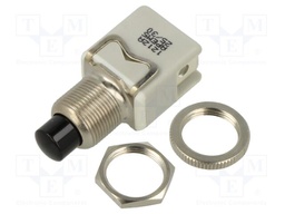 Switch: push-button; Pos: 2; SPST-NC; 4A/250VAC; 4A/24VDC; ON-(OFF)