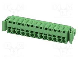 PCB connector, nominal cross section: 2.5 mm2, color: green,