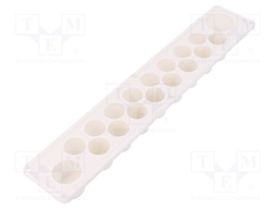 Multigate grommet; TPE (thermoplastic elastomer); white; IP30