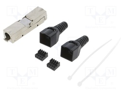 Coupler; Cat: 6a; shielded; Layout: 8p8c; 22AWG÷26AWG; for cable