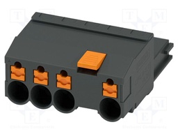 PCB connector, nominal cross section: 4 mm2, color: black, n