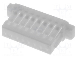Plug; wire-board; female; 1mm; PIN: 8; w/o contacts; for cable; 50V