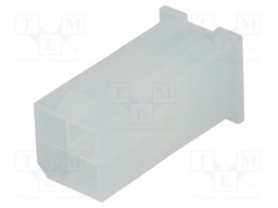 Plug; wire-wire; male; Mini-Fit Jr; 4.2mm; PIN: 4; w/o contacts