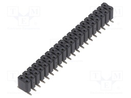 Socket; female; PIN: 40; straight; 2.54mm; SMT; 1x40; H: 5.5mm