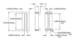Insulating distance; polyamide 66; 1.9mm; black; UL94V-2