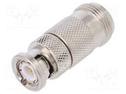 Adapter; BNC male,N female; Insulation: teflon; 50Ω; straight