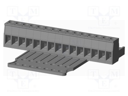 Connector: pluggable terminal block; plug; female; straight; grey