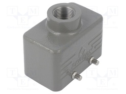 Enclosure: for HDC connectors; size D10B; for cable; straight