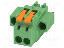 PCB connector, nominal cross section: 1.5 mm2, color: green,