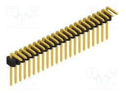 Connector: pin strips; pin header; male; PIN: 22; 1.27mm; THT; 1x22