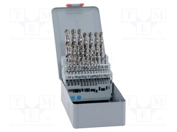 Drill set; Application: metal,steel,stainless steel; Pcs: 32