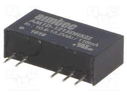 Converter: DC/DC; 1W; Uin: 10.8÷13.2V; Uout: 15VDC; Uout2: -15VDC