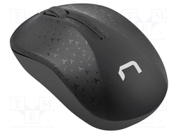 Optical mouse; black; USB A; wireless; No.of butt: 3; 10m