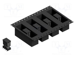 Connector: pin strips; pin header; male; PIN: 8; 2.54mm; SMT; 2x4
