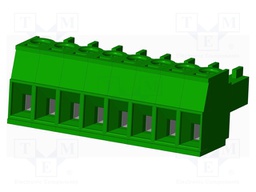 Connector: pluggable terminal block; plug; female; straight; 10A