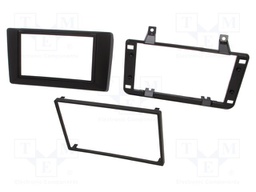 Radio mounting frame; Dacia; 2 DIN; black