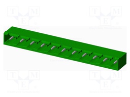 Connector: pluggable terminal block; socket; male; angled 90°