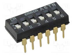 Switch: DIP-SWITCH; Poles number: 6; ON-OFF; 0.025A/24VDC; Pos: 2
