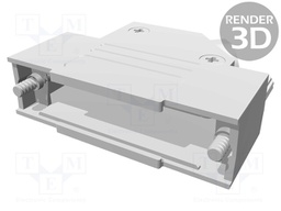 Enclosure: for D-Sub connectors; D-Sub 25pin,D-Sub HD 44pin