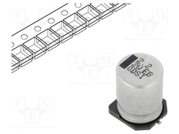 SMD Aluminium Electrolytic Capacitor, Radial Can - SMD, 2.2 µF, 450 V, EB Series