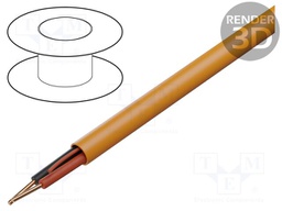 Wire: data transmission; 2x18AWG; Insulation: PVC; Colour: orange