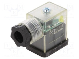 Connector: valve connector; plug; form B; 11mm; female; PIN: 3; 24V