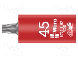 Key; Torx®,insulated,socket spanner; TX45; 3/8"; 55mm; 1kV