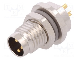 Connector: M8; male; PIN: 3; for panel mounting,front side nut