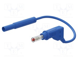Test lead; 19A; banana plug 4mm,angular banana plug 4mm; Len: 2m