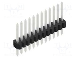 Connector: pin strips; pin header; male; PIN: 12; 1.27mm; THT; 1x12