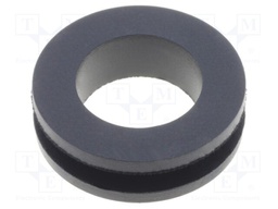 Grommet; Ømount.hole: 17.5mm; Øhole: 14mm; rubber; black