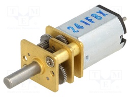 Motor: DC; with gearbox; Medium Power; 6VDC; 670mA; Shaft: D spring