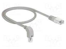 Patch cord; S/FTP; Cat: 6; RJ45 plug,RJ45 down angled plug; Cu