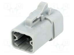 Connector: wire-wire; ATP; plug; female; PIN: 4; Locking: latch; grey