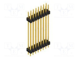 Connector: pin strips; pin header; male; PIN: 16; 2.54mm; THT; 2x8