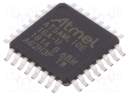 ARM microcontroller; SRAM: 16384B; Flash: 64kB; TQFP32; Cores: 1