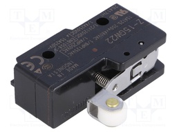 Microswitch SNAP ACTION; with short lever,with roller; SPDT
