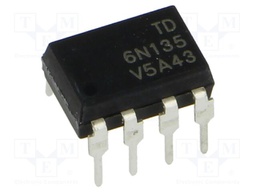 Optocoupler; THT; OUT: transistor; 5kV; DIP8; Colour: black