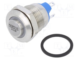 Switch: vandal resistant; Pos: 2; SPST-NO; 2A/36VDC; OFF-(ON); IP65