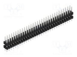 Connector: pin strips; pin header; male; PIN: 62; 2.54mm; THT; 2x31