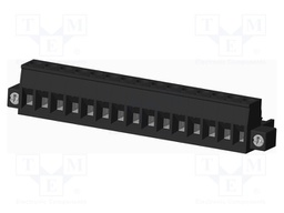 Connector: pluggable terminal block; plug; female; straight; 300V